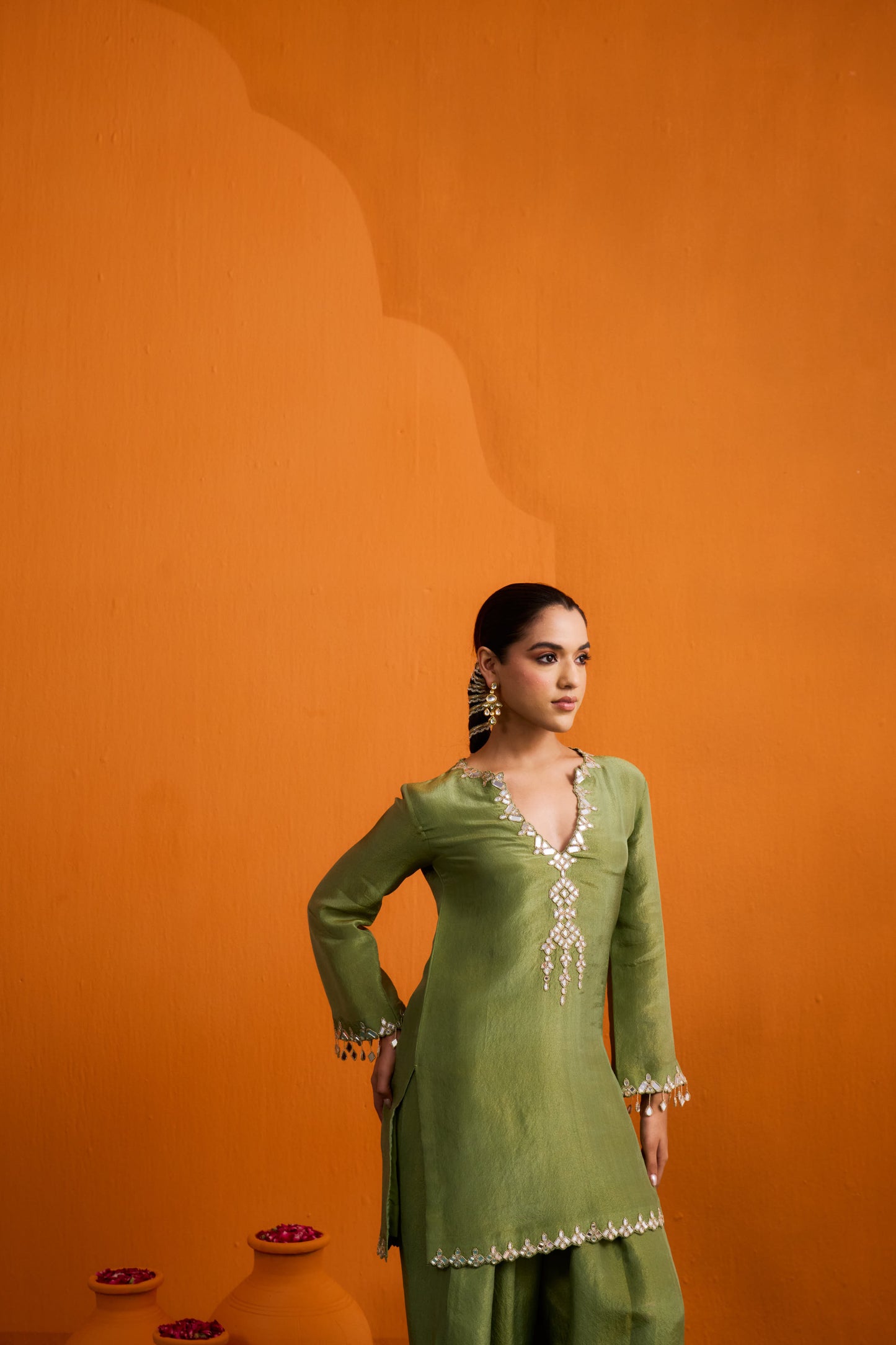 Ditya Kurta Set with Farshi Salwar