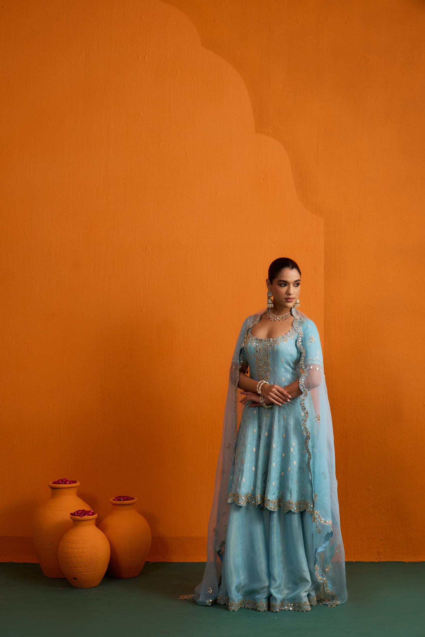 Naira Flared Kurta Set with Sharara