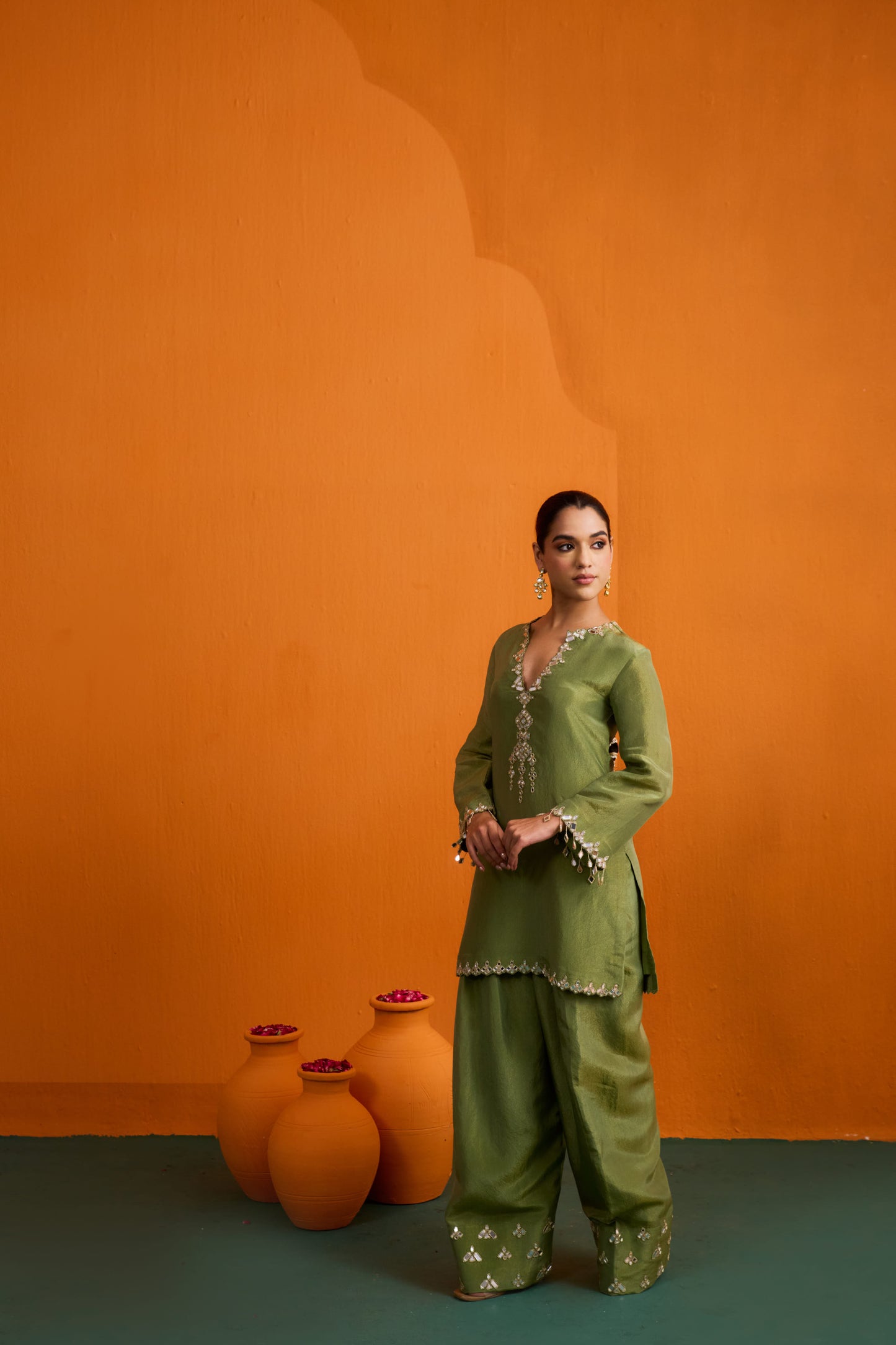 Ditya Kurta Set with Farshi Salwar