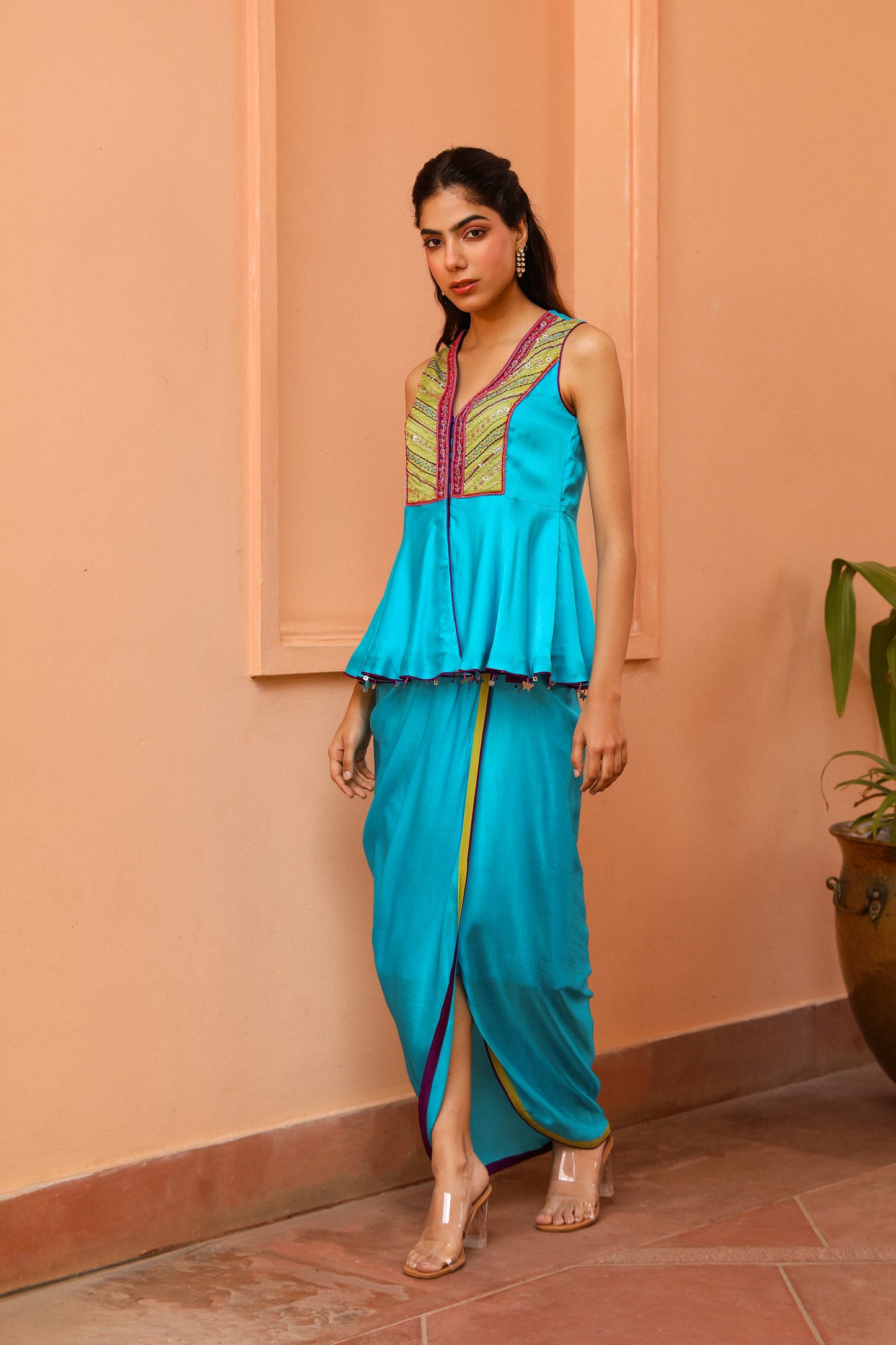 Azure Skirt Set