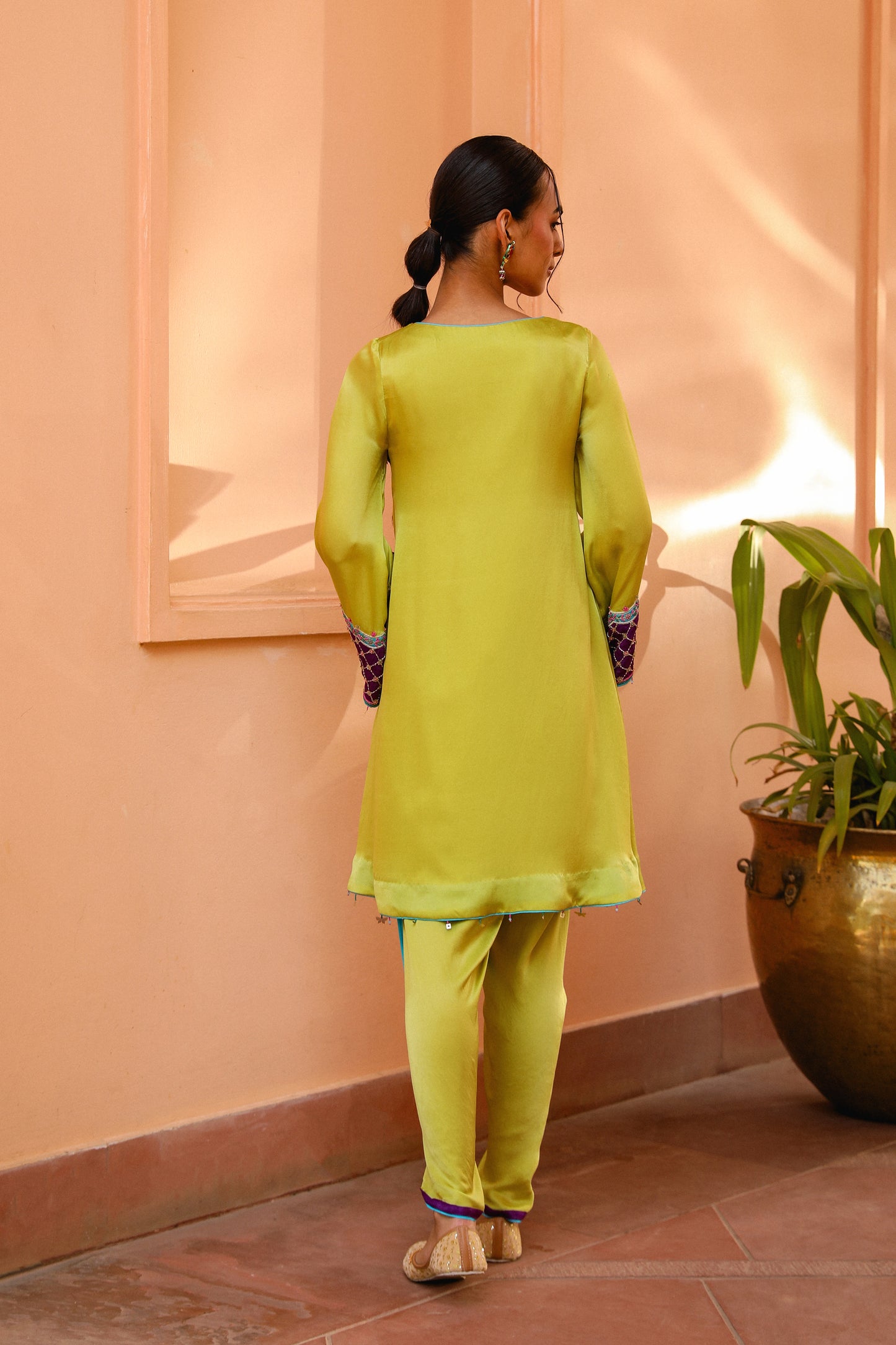 Lime Kurta Set