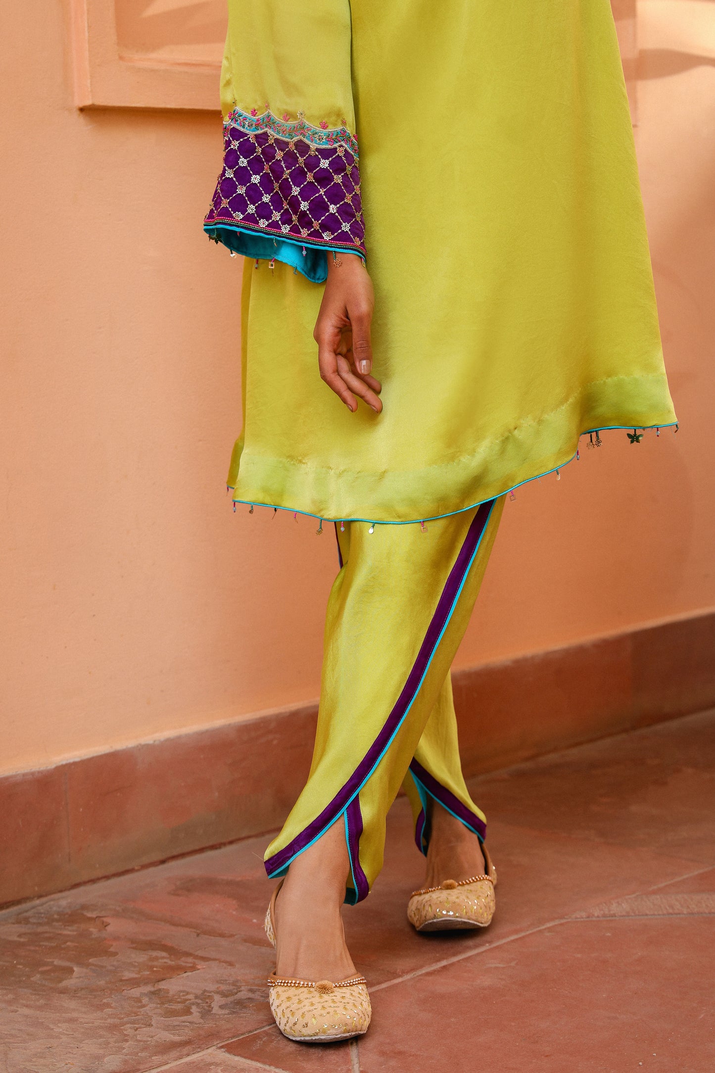Lime Kurta Set