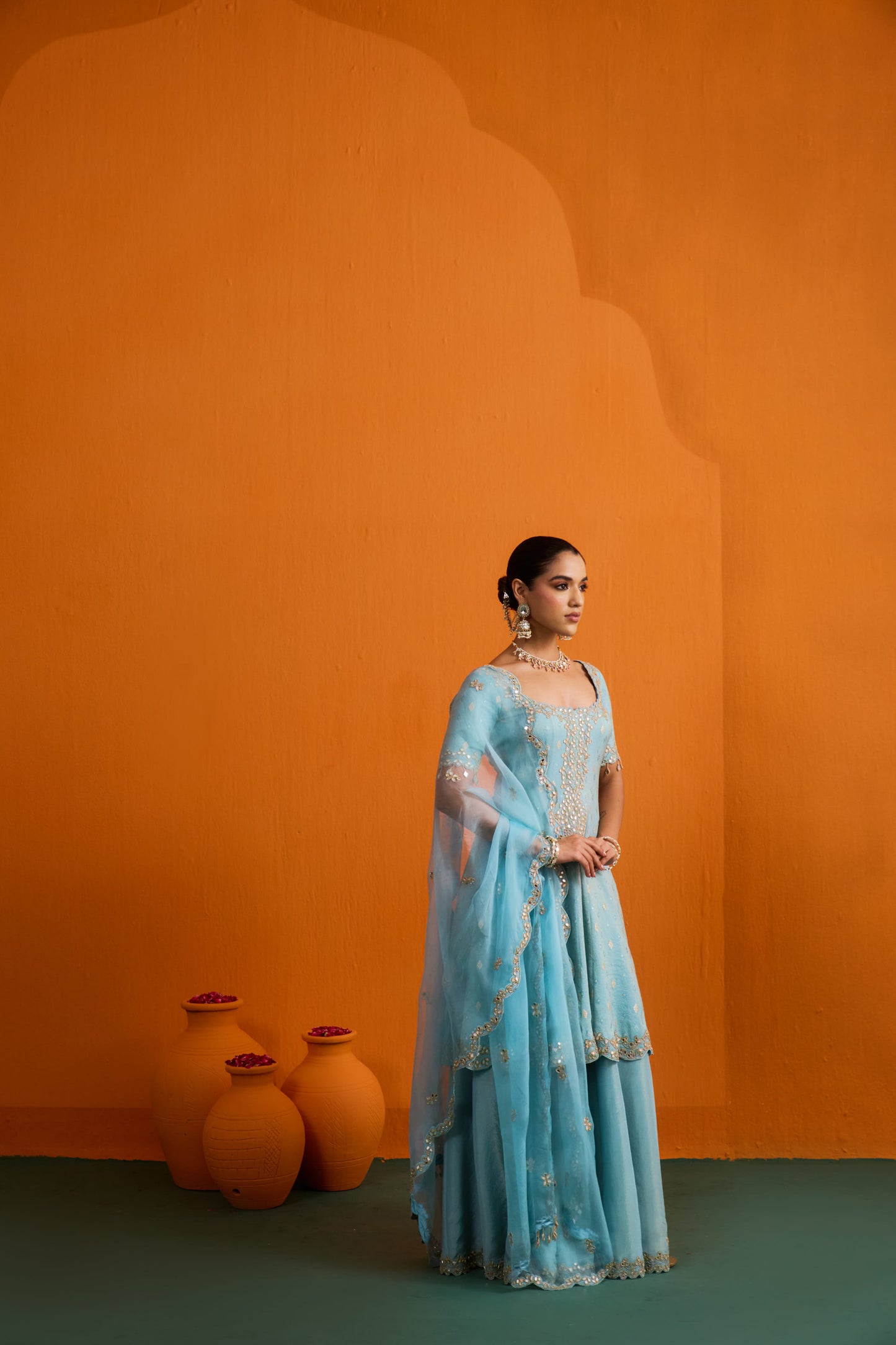 Naira Flared Kurta Set with Sharara
