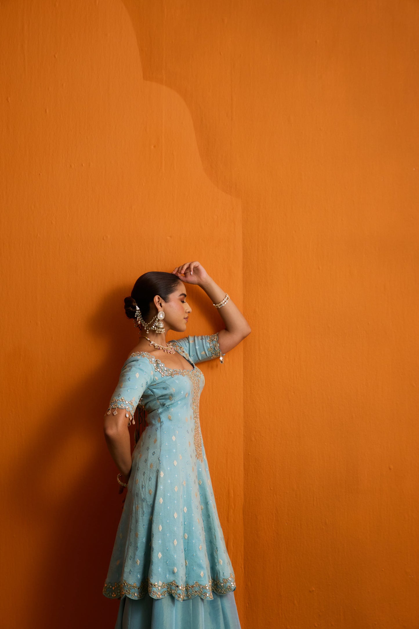 Naira Flared Kurta Set with Sharara