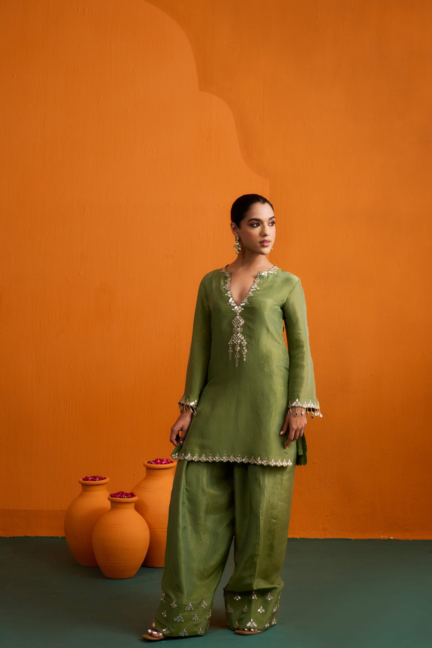 Ditya Kurta Set with Farshi Salwar