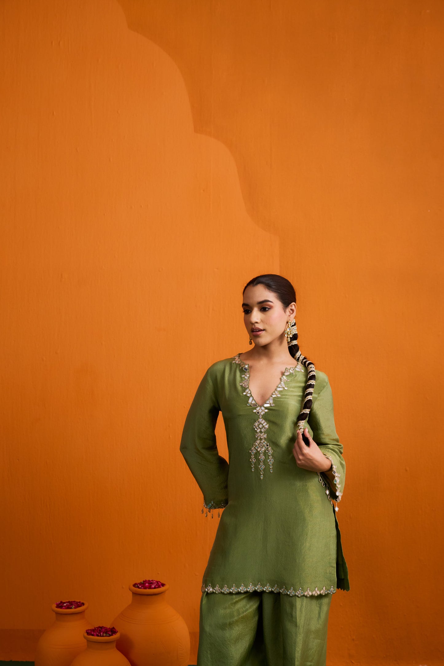 Ditya Kurta Set with Farshi Salwar