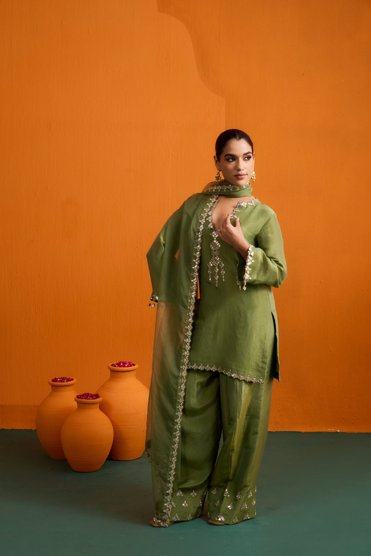 Ditya Kurta Set with Farshi Salwar