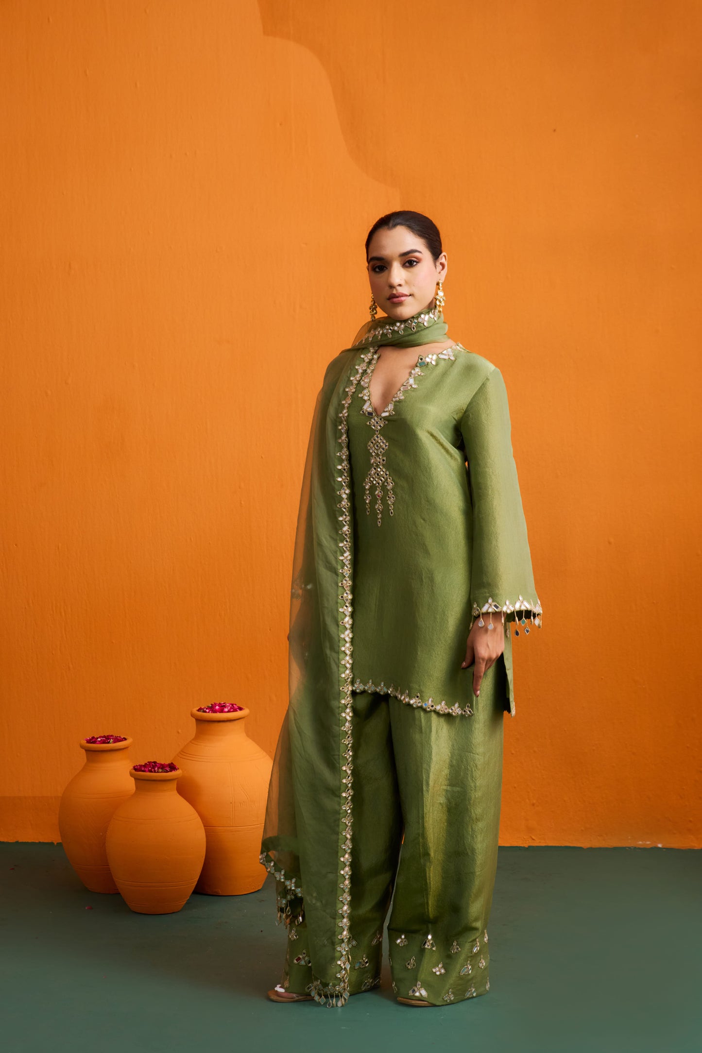 Ditya Kurta Set with Farshi Salwar