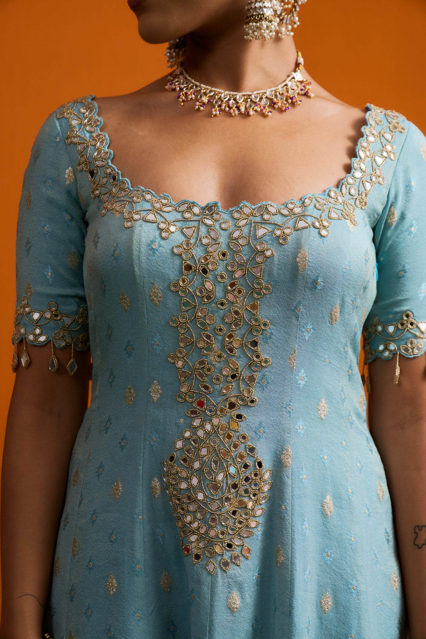 Naira Flared Kurta Set with Sharara