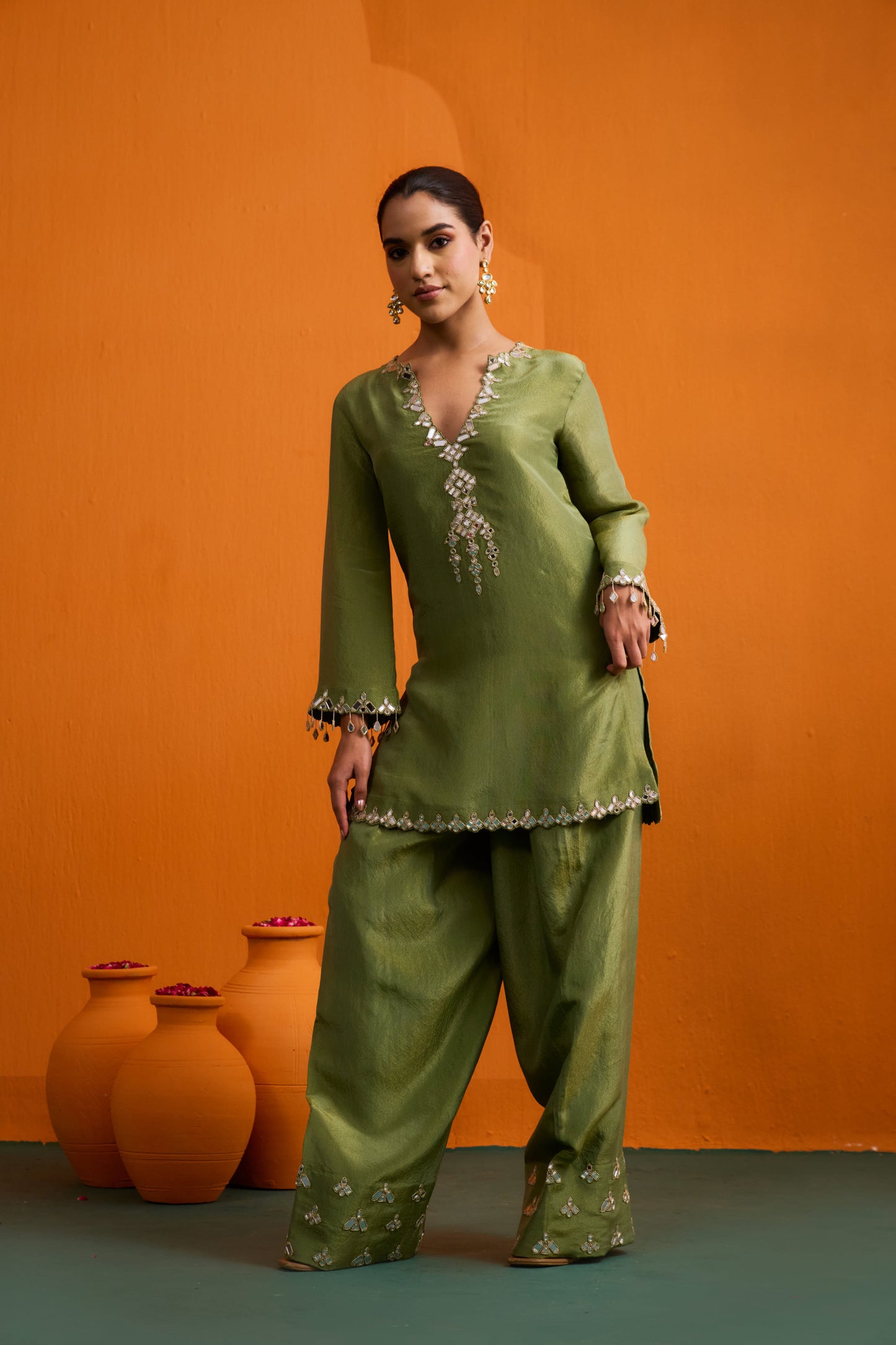 Ditya Kurta Set with Farshi Salwar