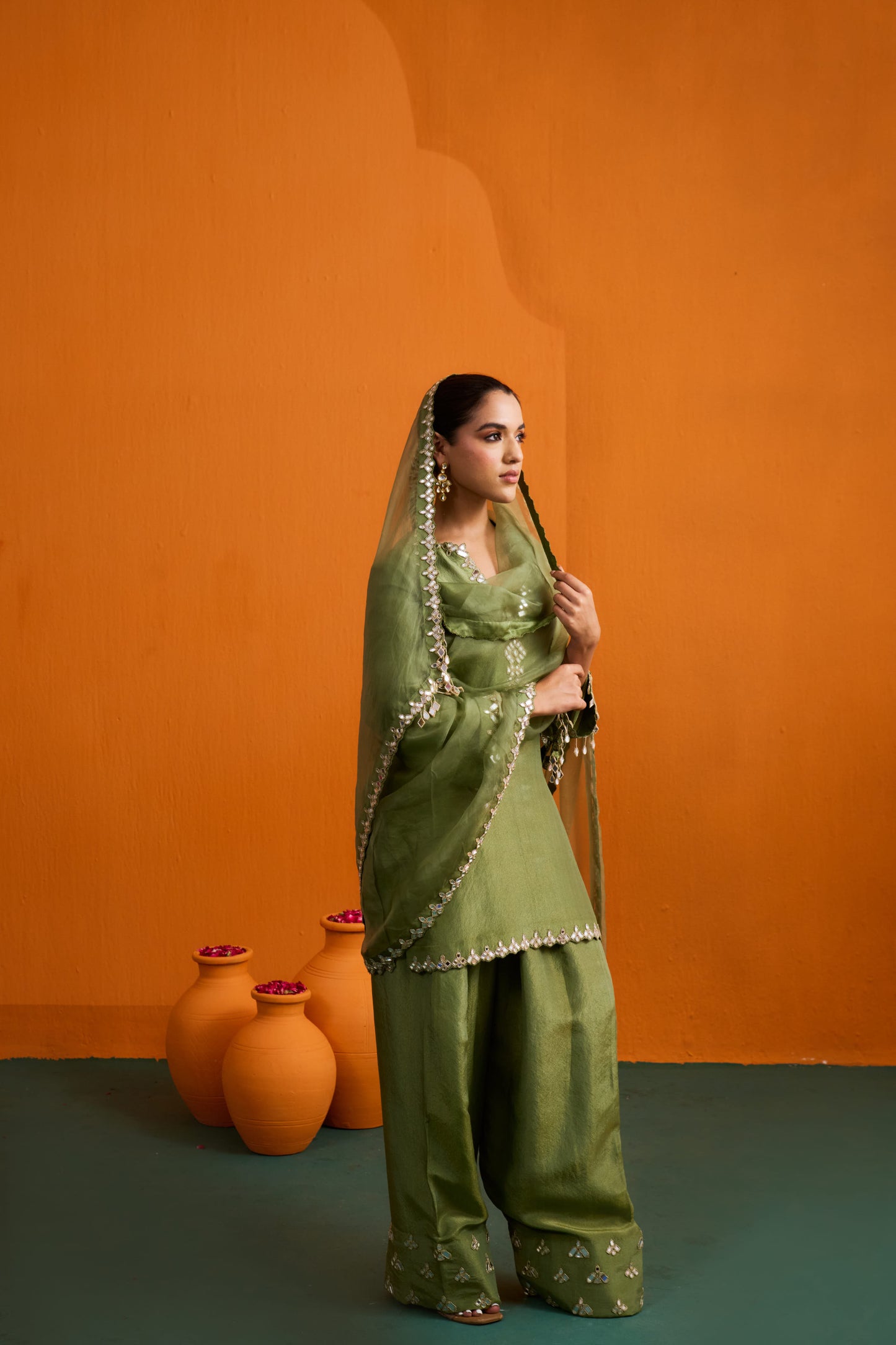 Ditya Kurta Set with Farshi Salwar
