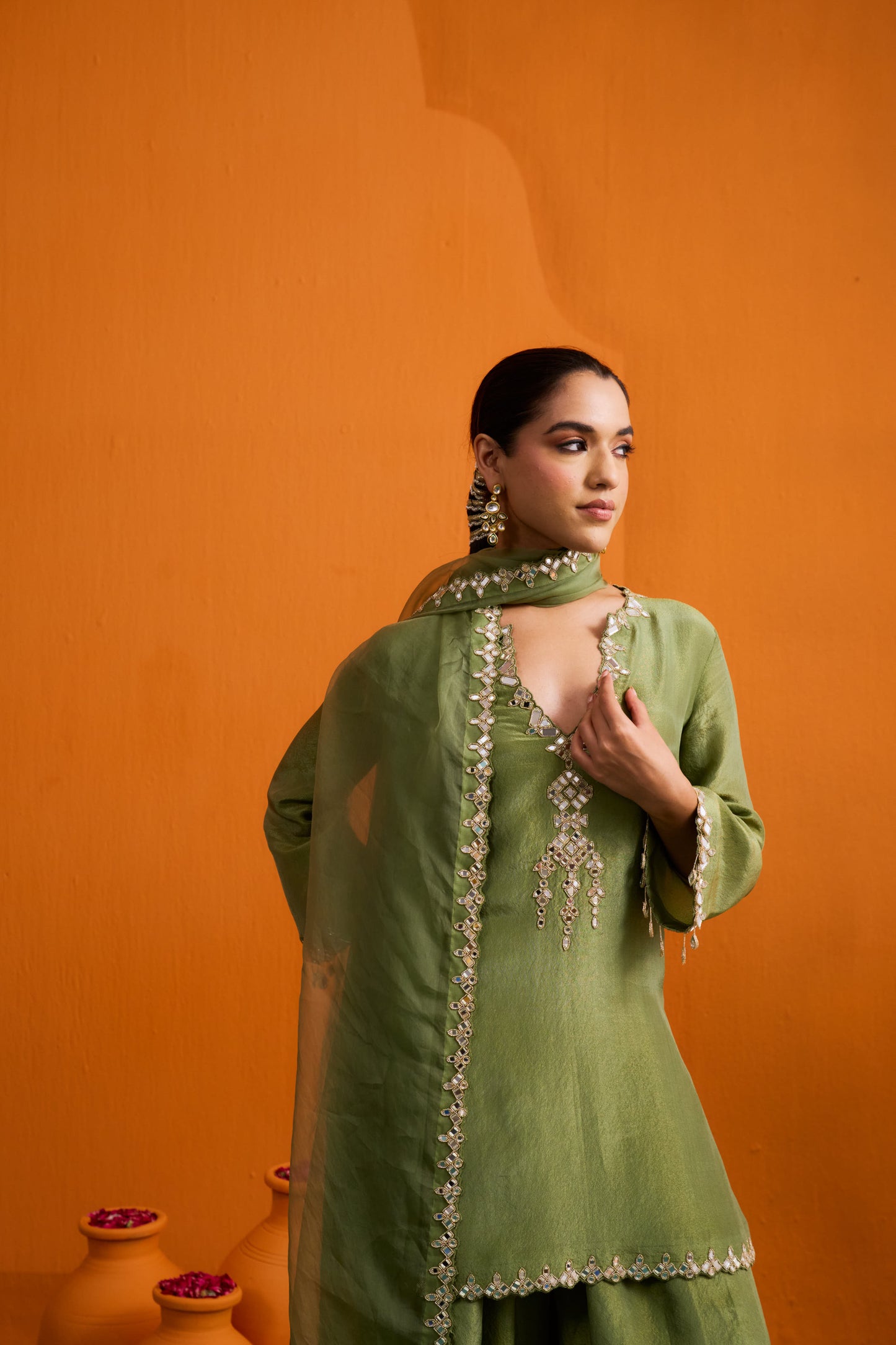 Ditya Kurta Set with Farshi Salwar