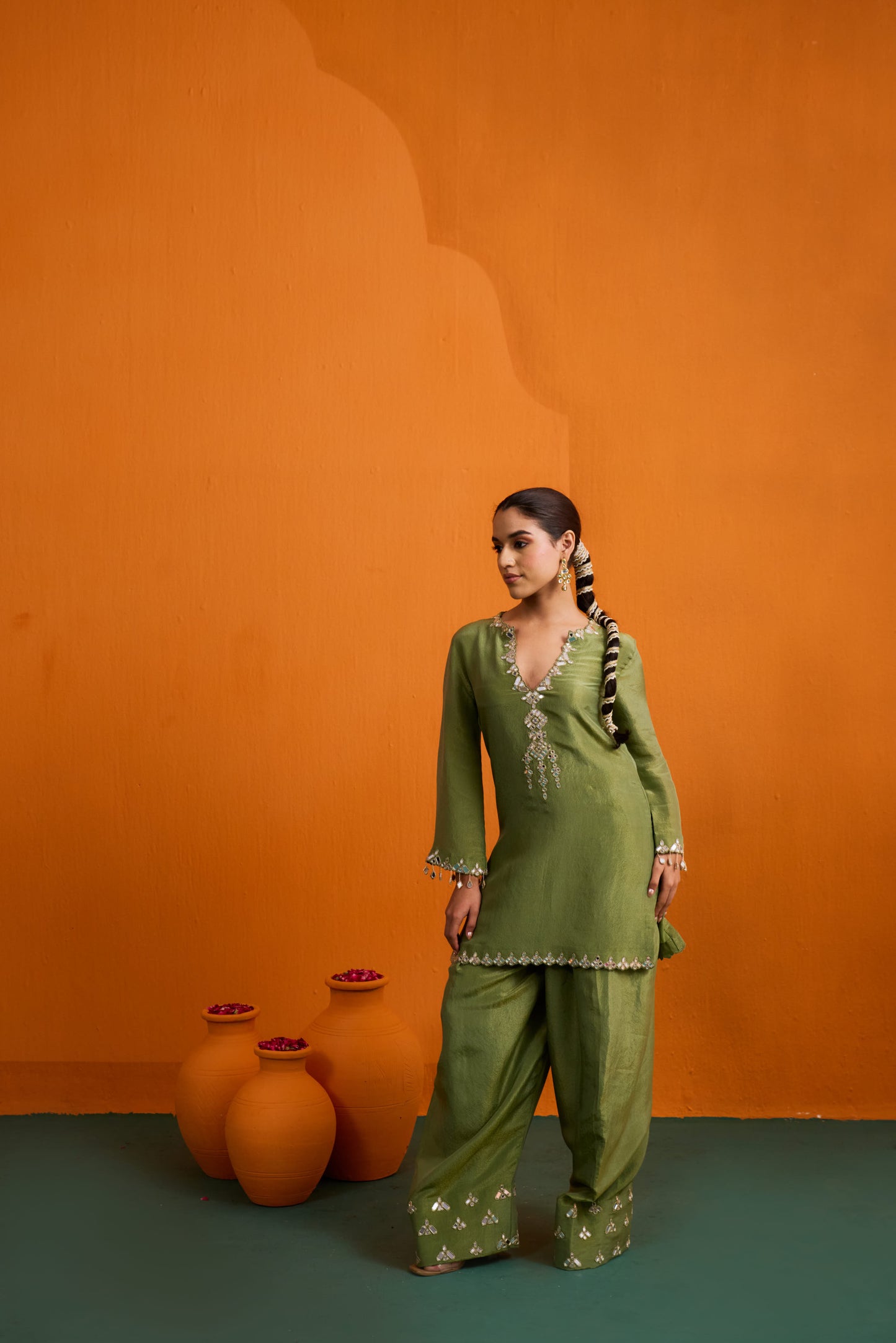 Ditya Kurta Set with Farshi Salwar
