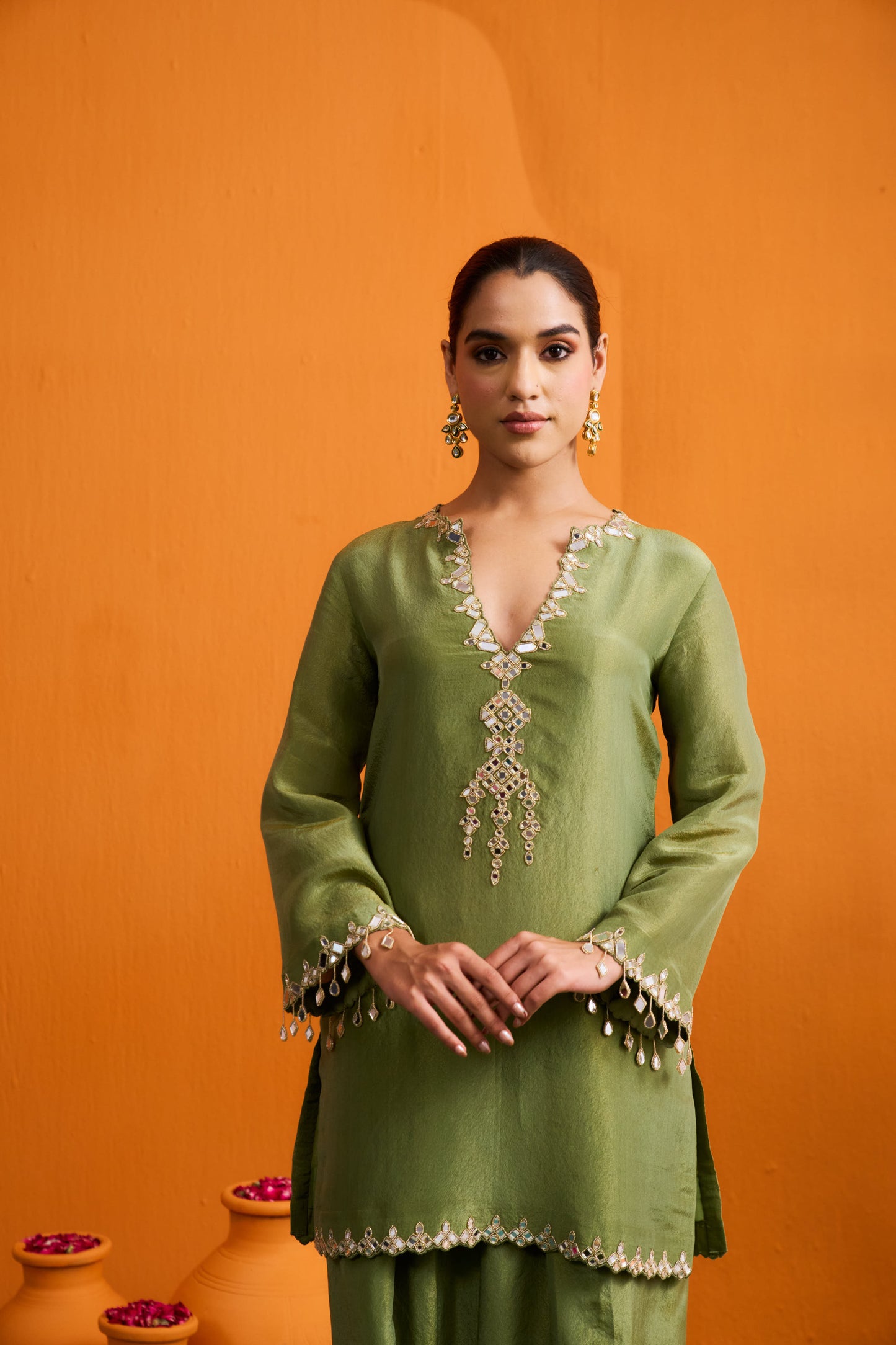 Ditya Kurta Set with Farshi Salwar