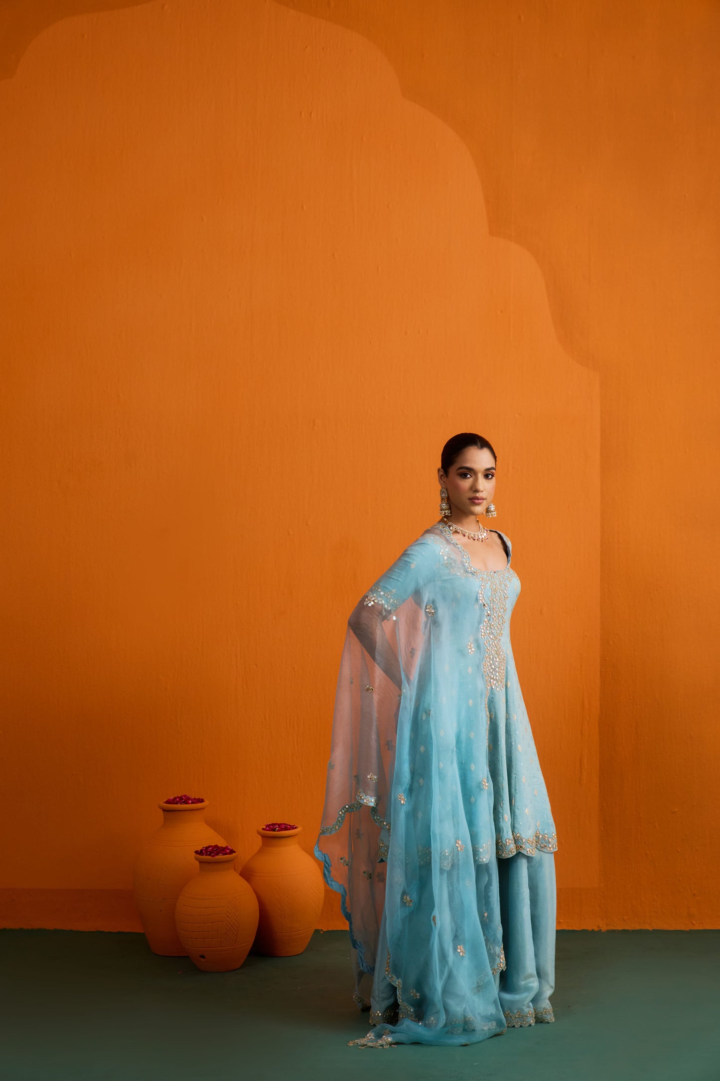 Naira Flared Kurta Set with Sharara