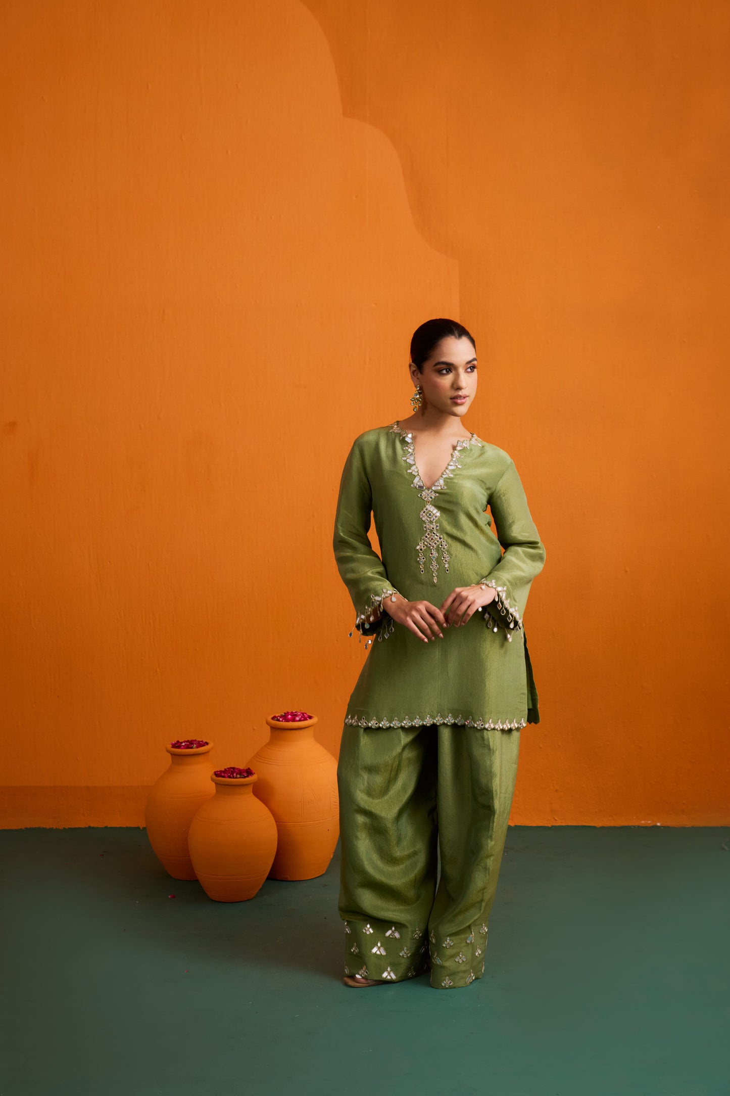 Ditya Kurta Set with Farshi Salwar