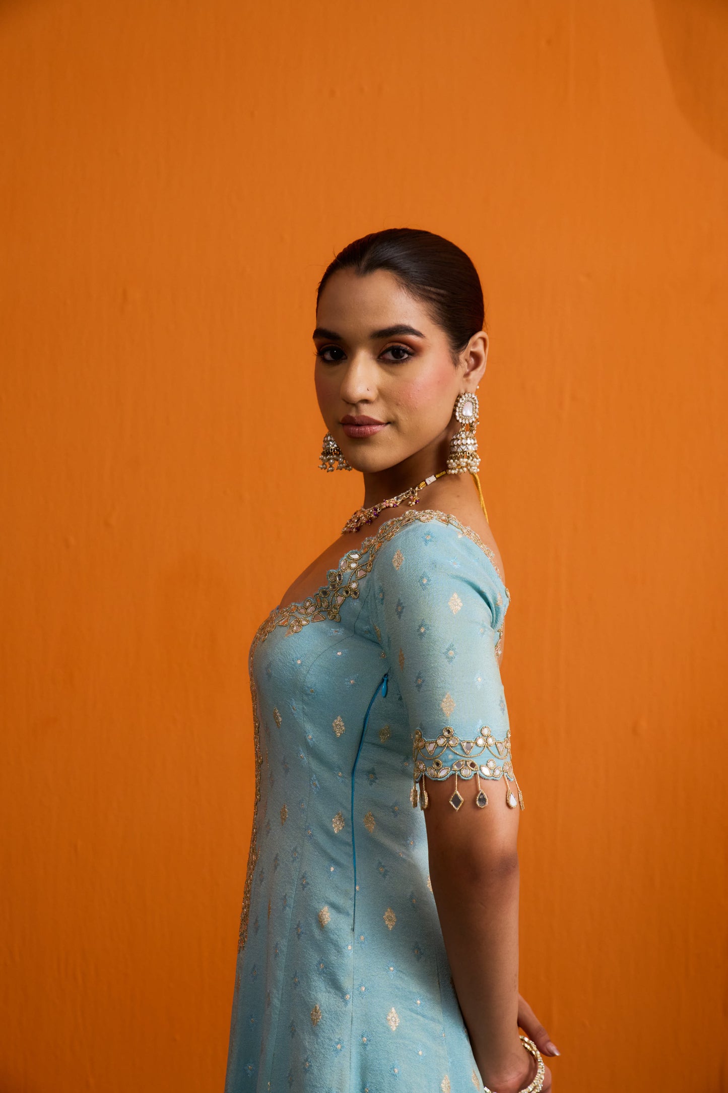 Naira Flared Kurta Set with Sharara