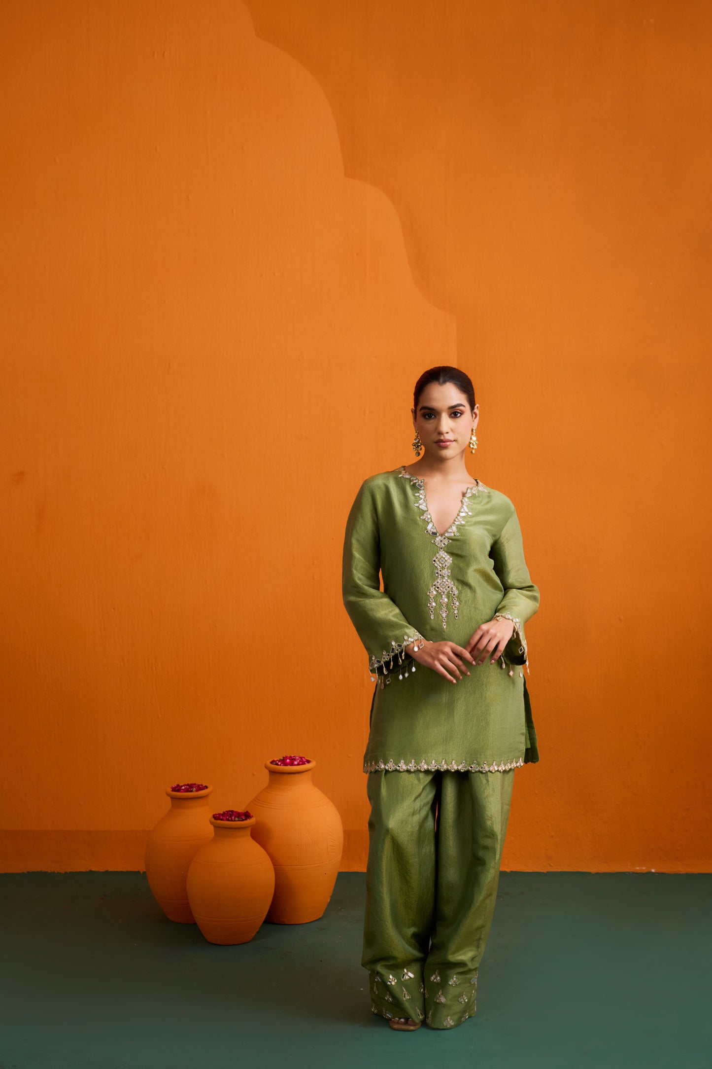 Ditya Kurta Set with Farshi Salwar