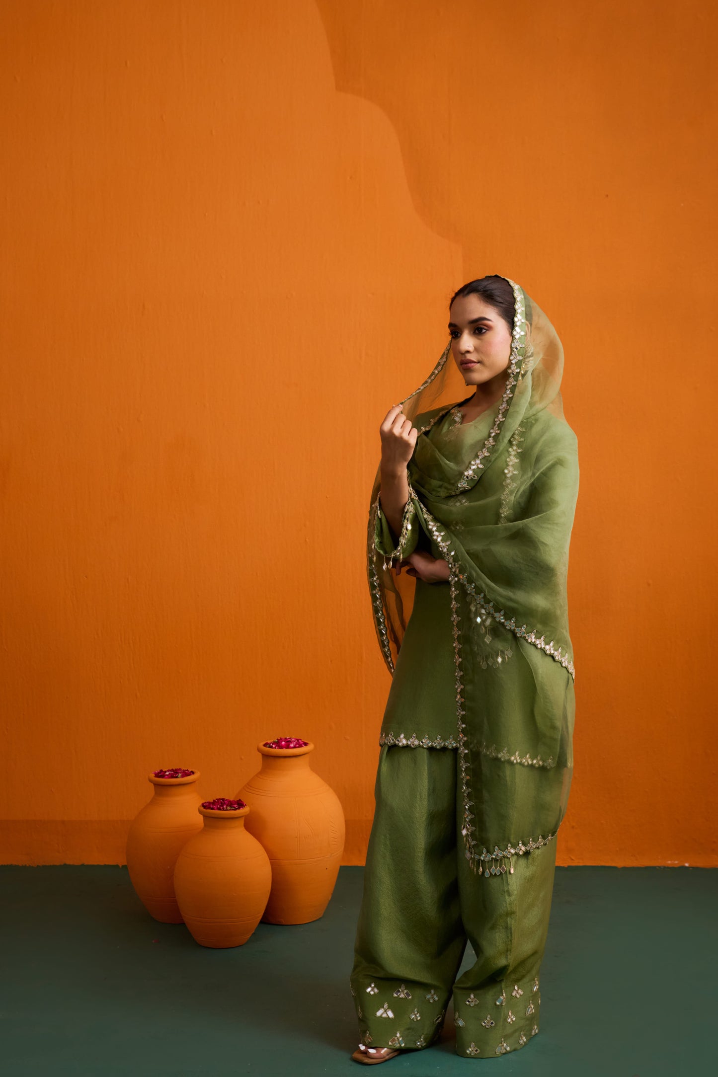Ditya Kurta Set with Farshi Salwar