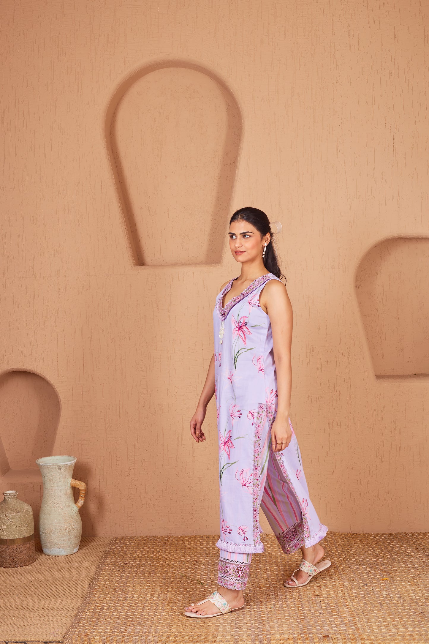 Finch Sleeveless Kurta Set