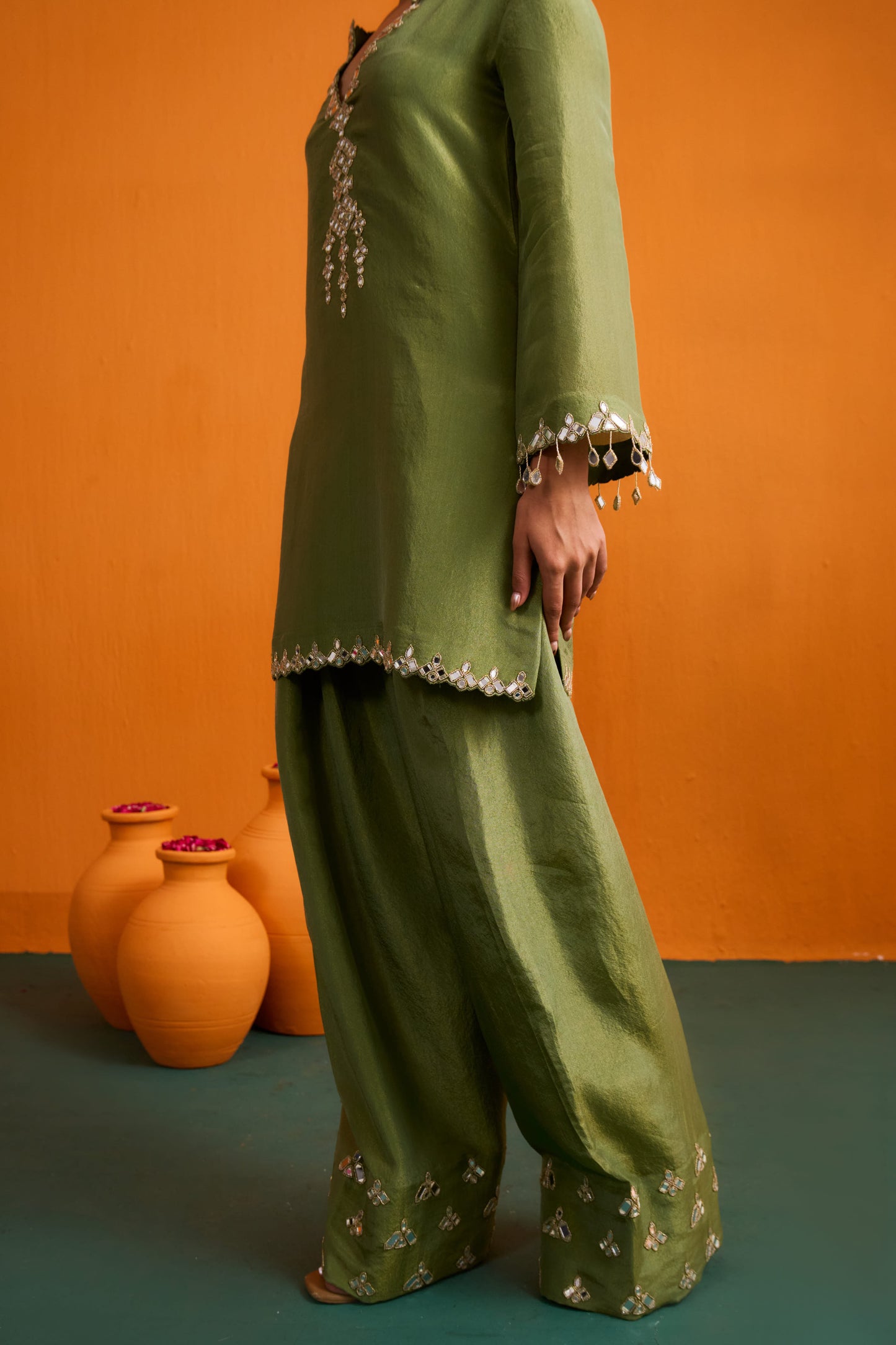 Ditya Kurta Set with Farshi Salwar