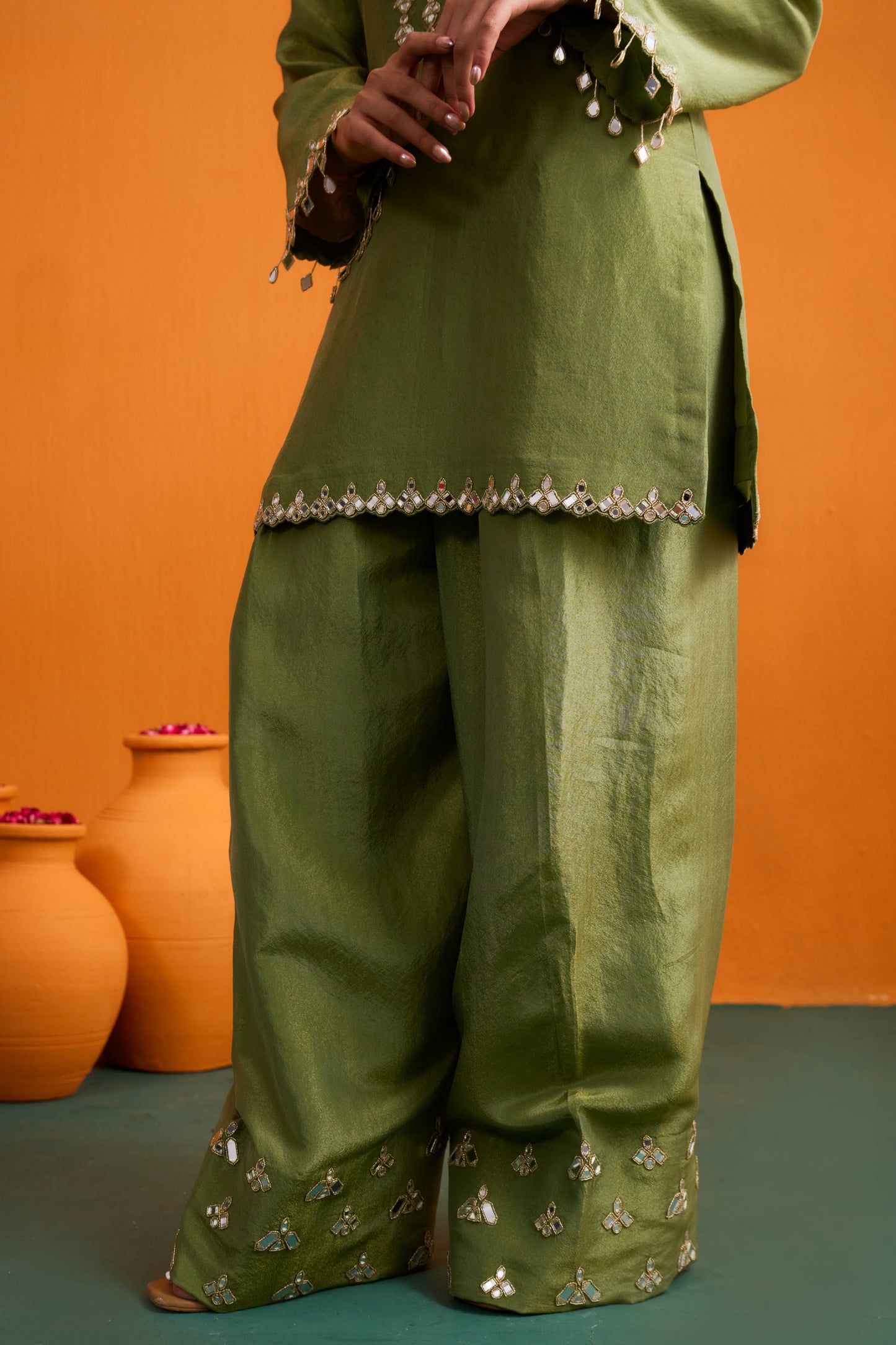 Ditya Kurta Set with Farshi Salwar