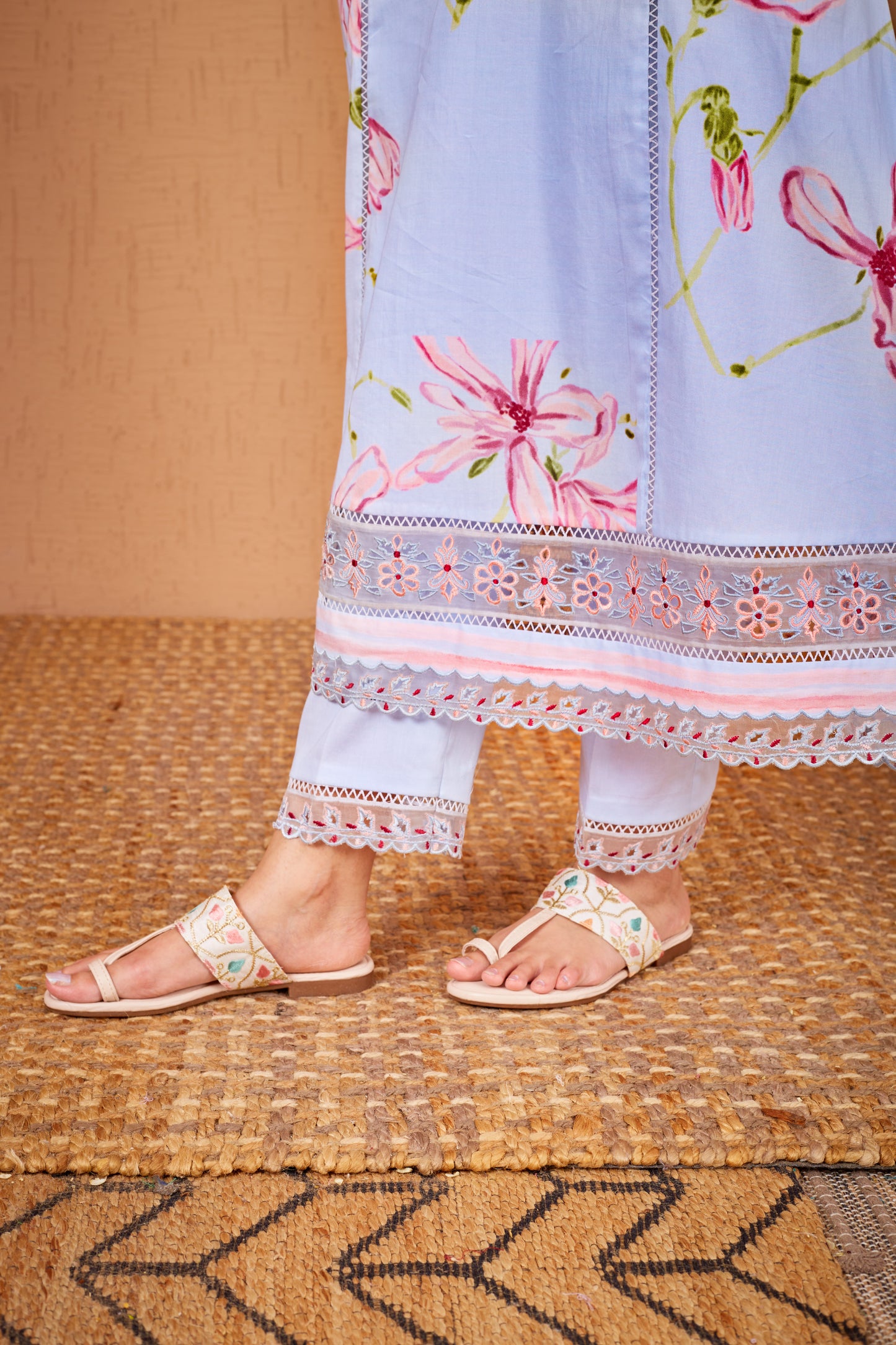 Bluebird A-Line Sleeveless Kurta Set