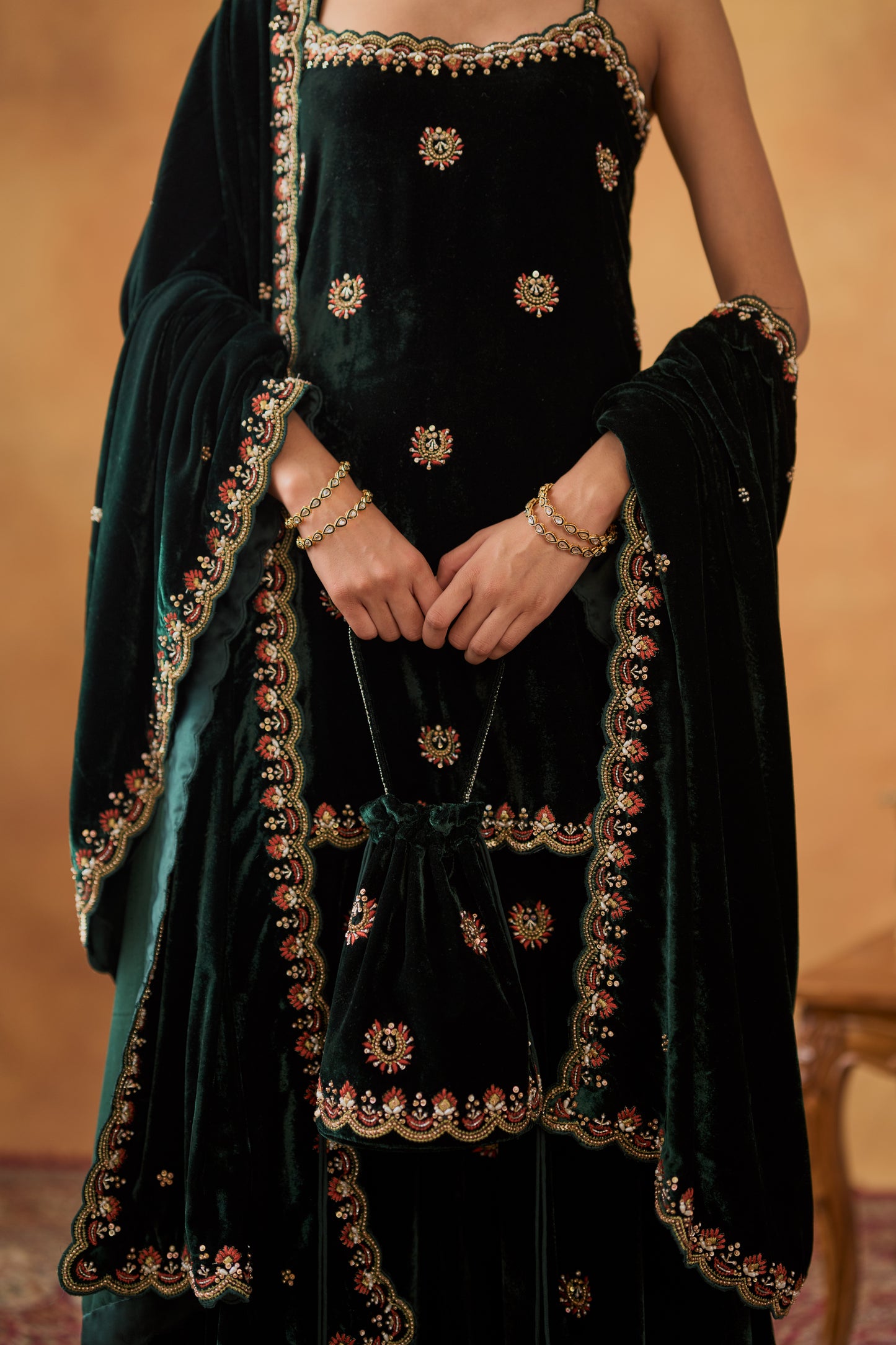 Upasana Ghai in Razia Gharara Set