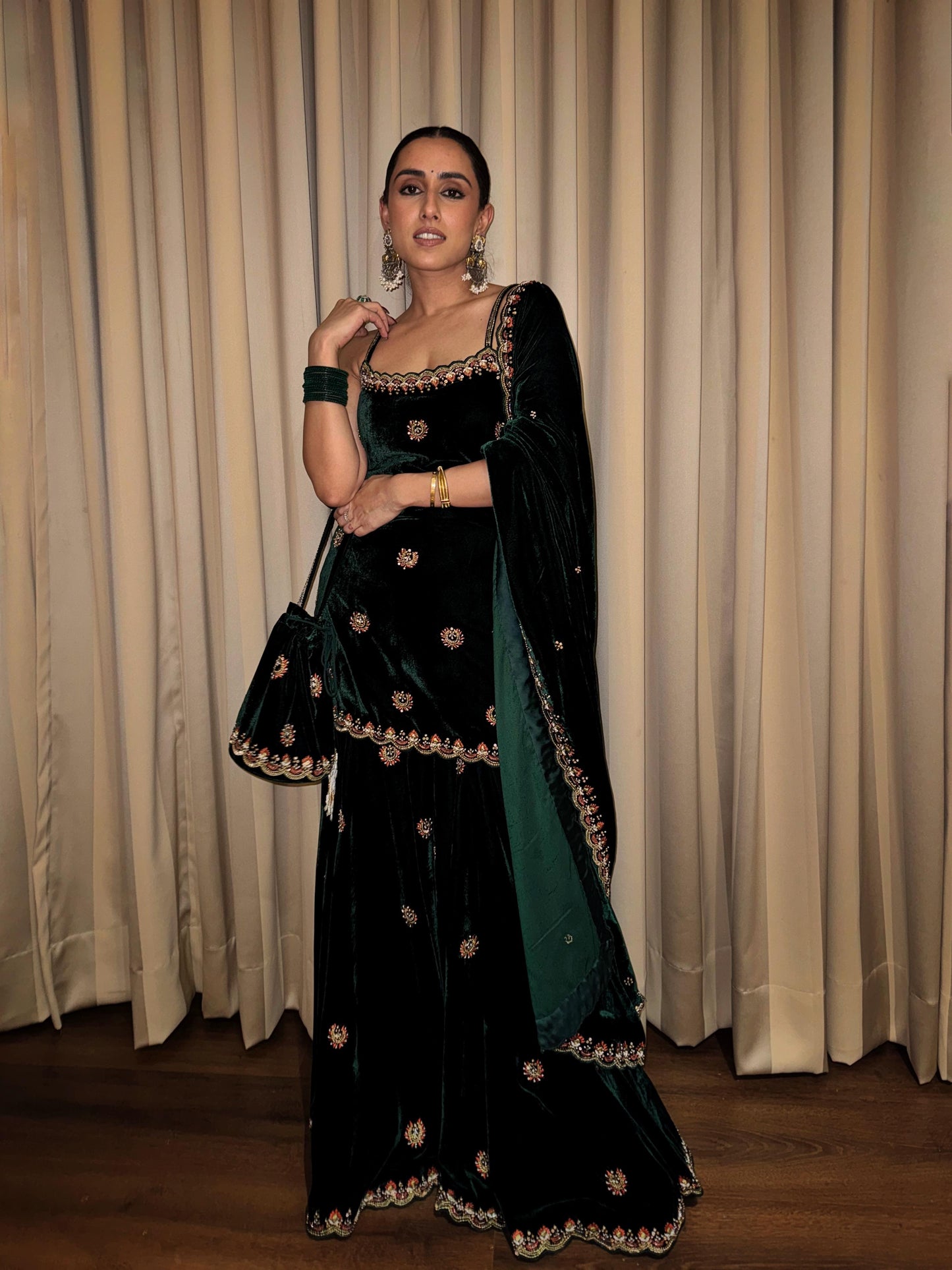 Upasana Ghai in Razia Gharara Set