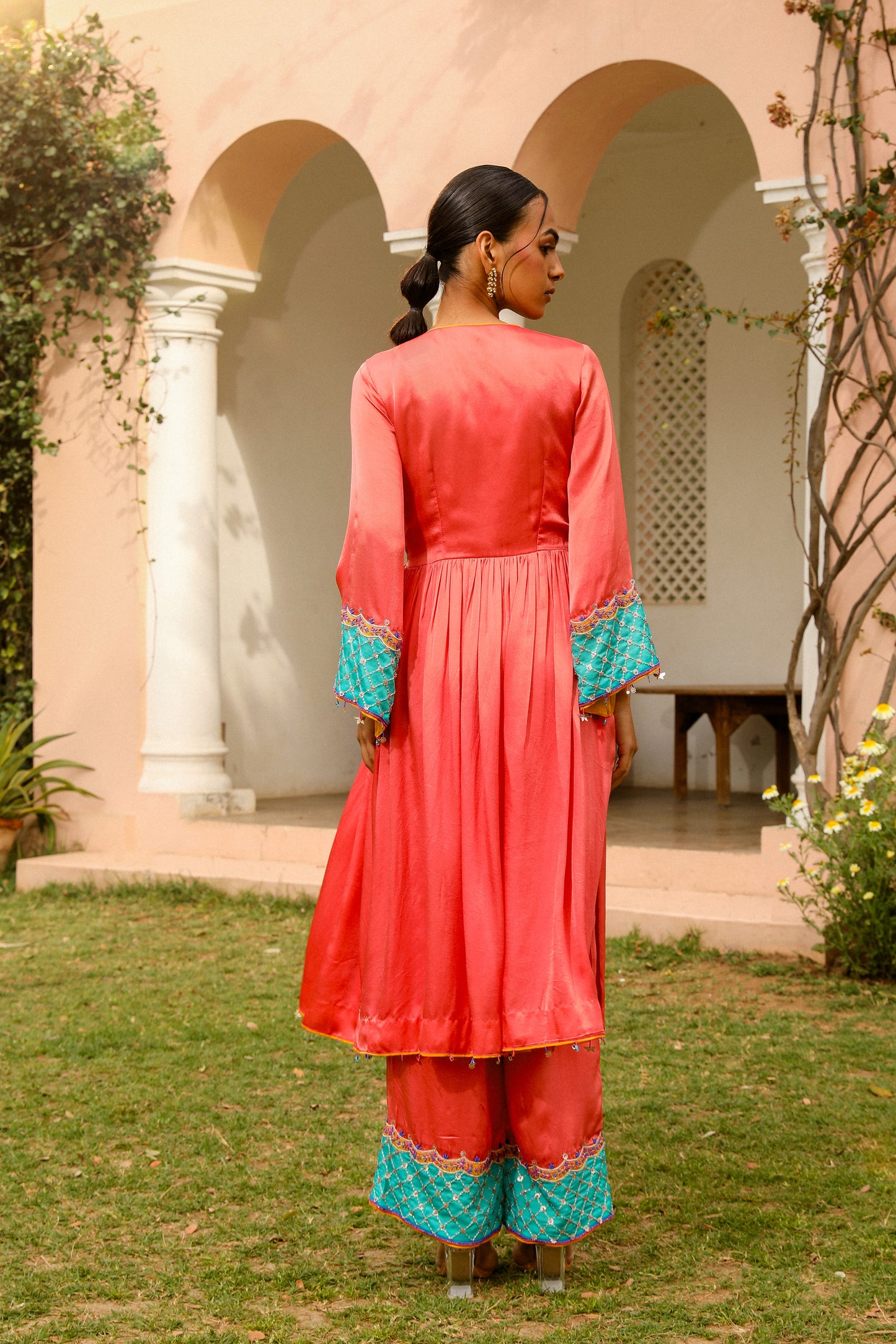 Coral Kurta Set