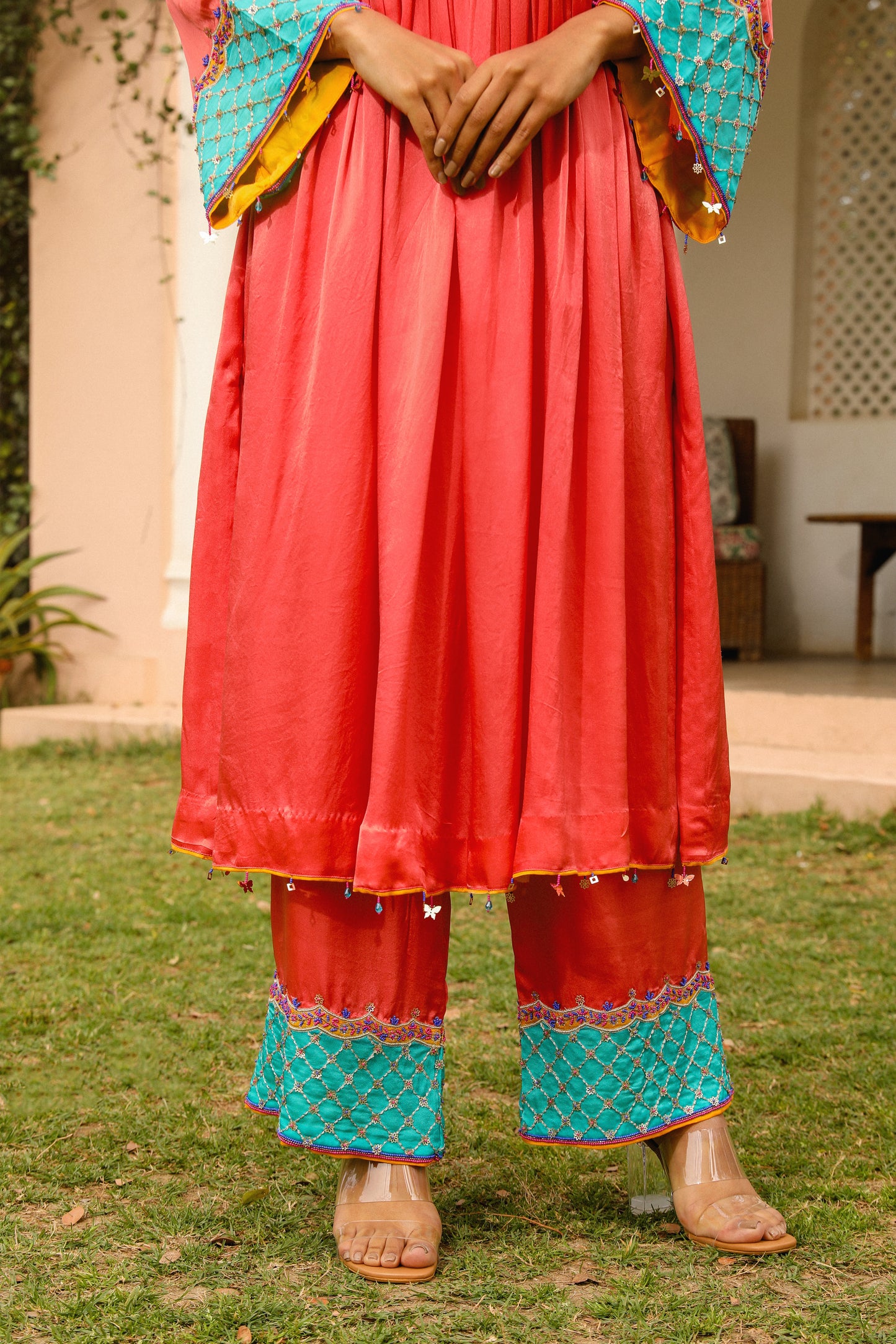 Coral Kurta Set