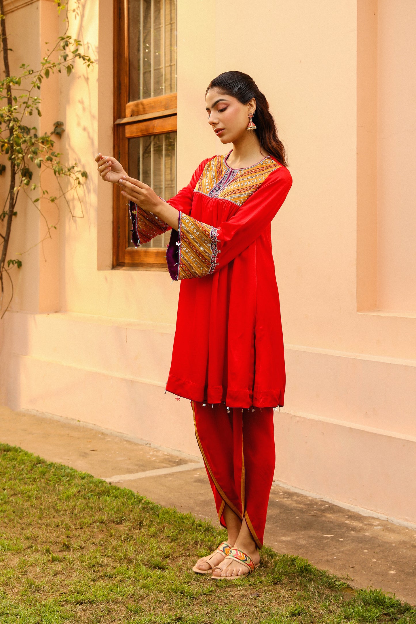 Scarlet Kurta Set