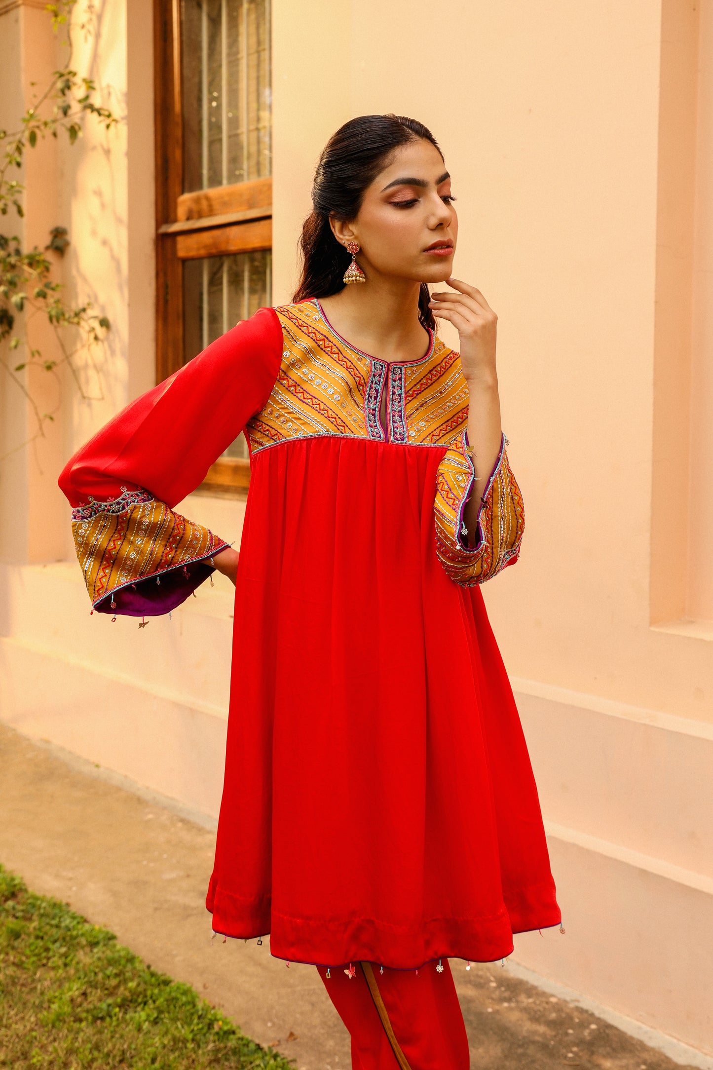 Scarlet Kurta Set