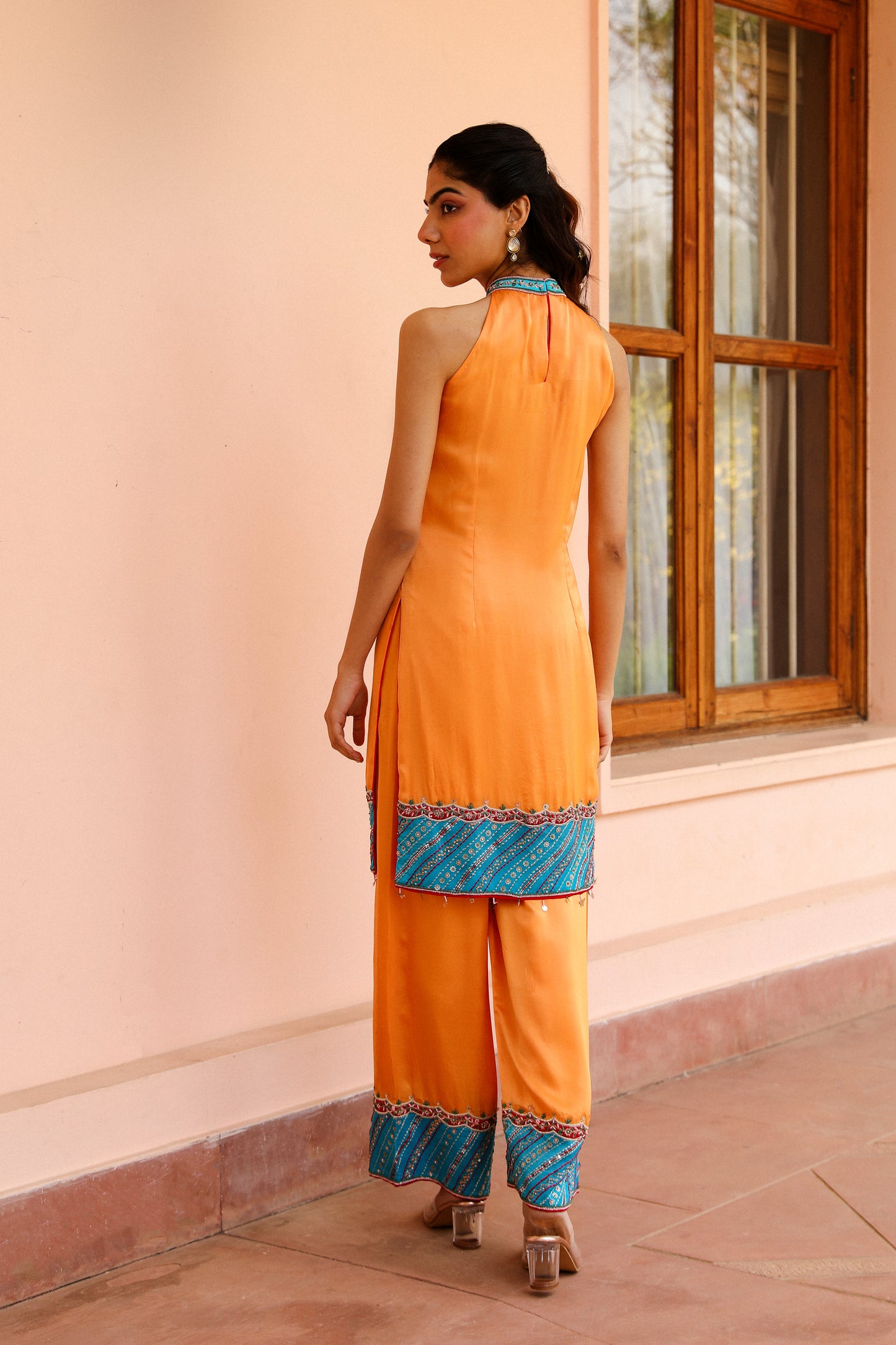 Tangerine Kurta Set