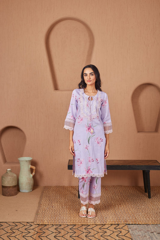 Finch Lace Kurta Set