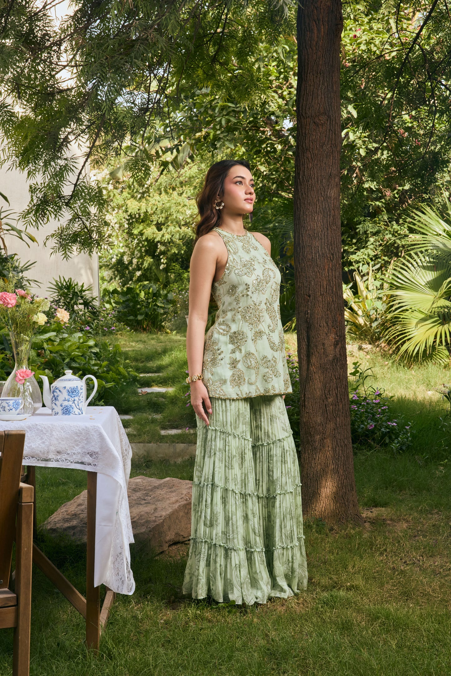 Camellia Gharara Set