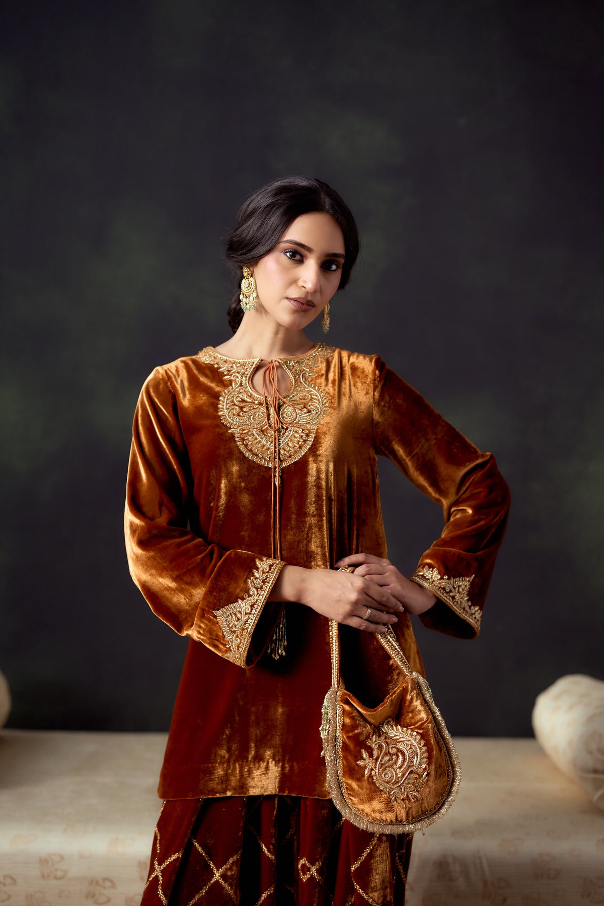 Aarzoo Kurta Set with Farshi Salwar