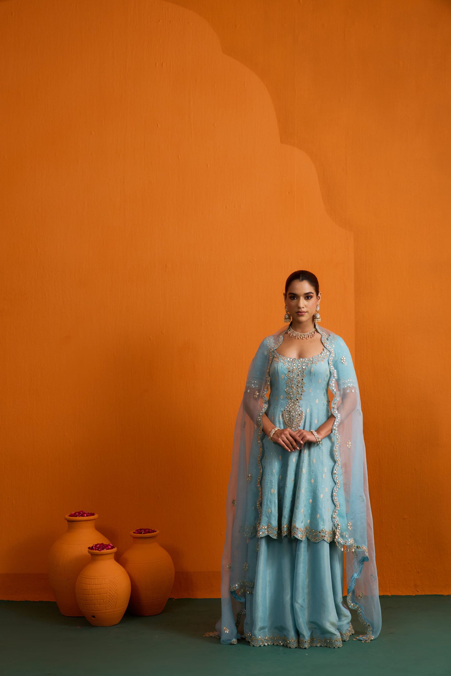 Naira Flared Kurta Set with Sharara