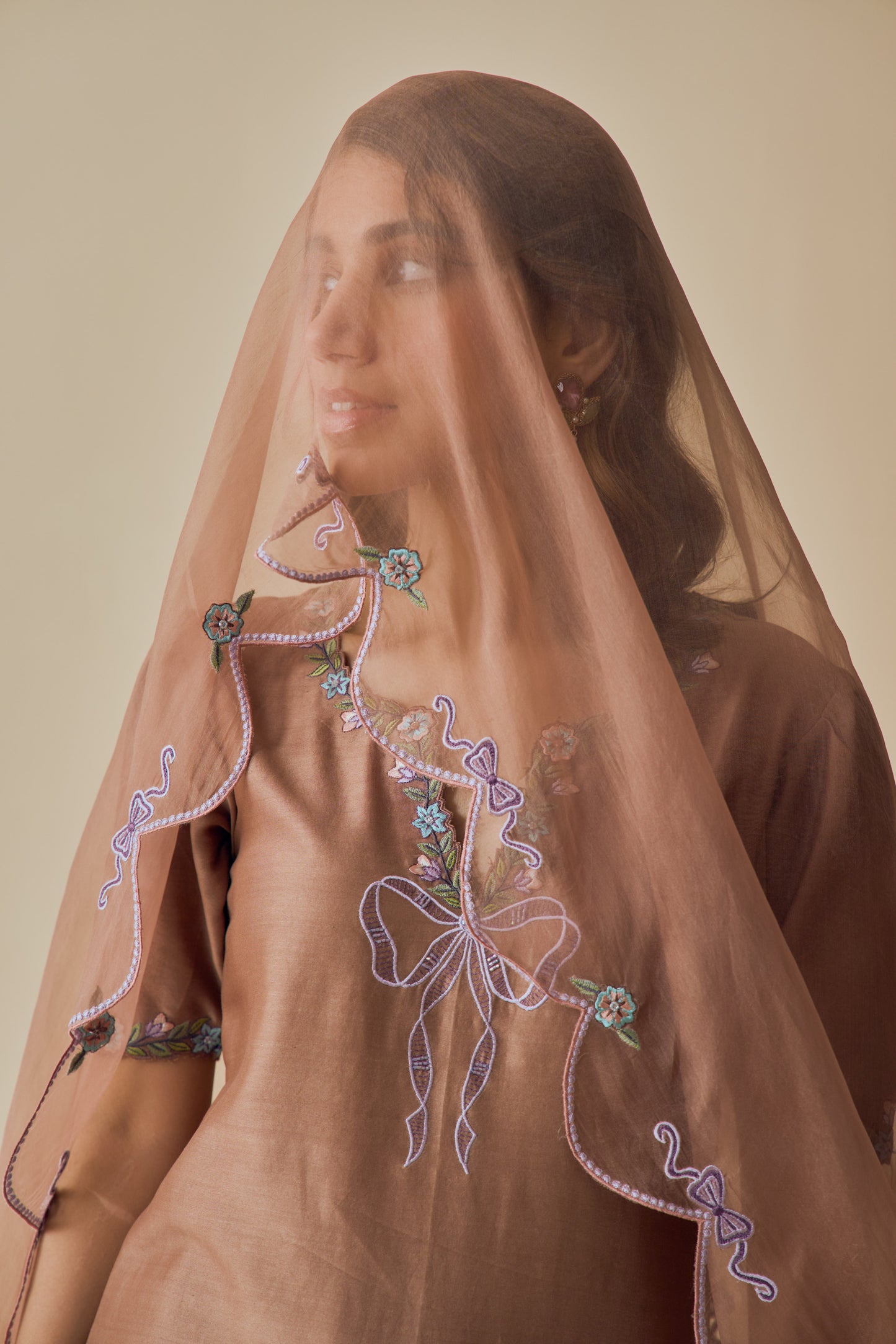 Kahwa Kurta Set with Farshi Salwar