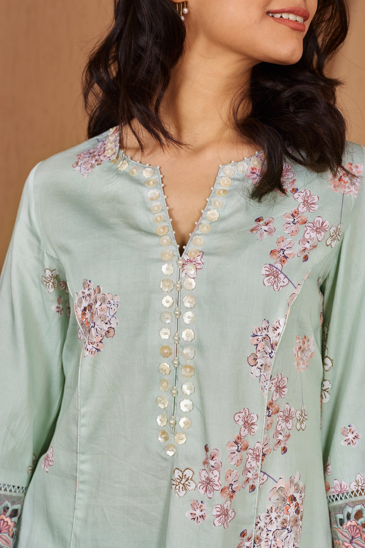 Lovebird A-Line Kurta Set