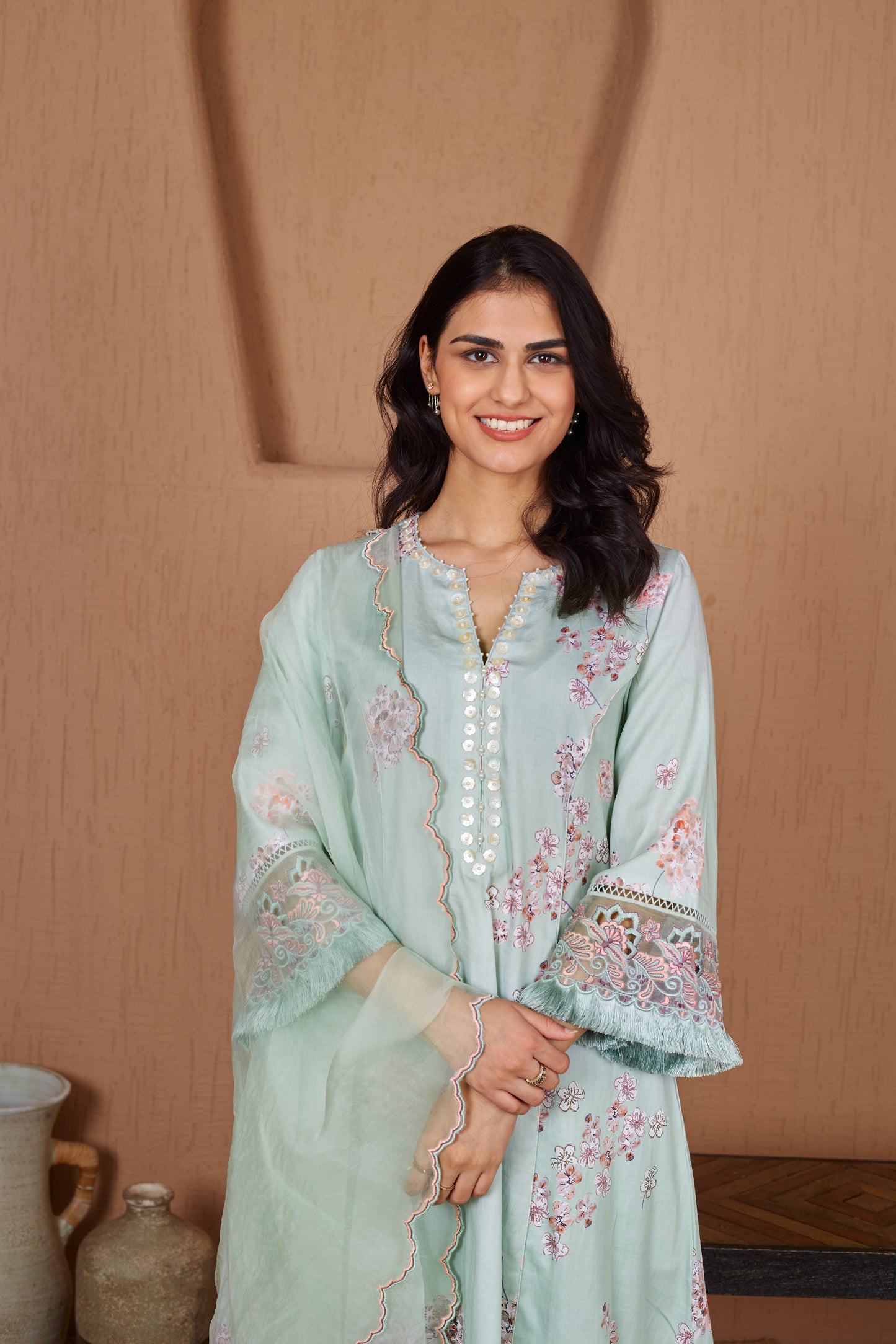 Lovebird A-Line Kurta Set